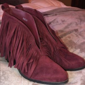 Fringe Ankle Booties